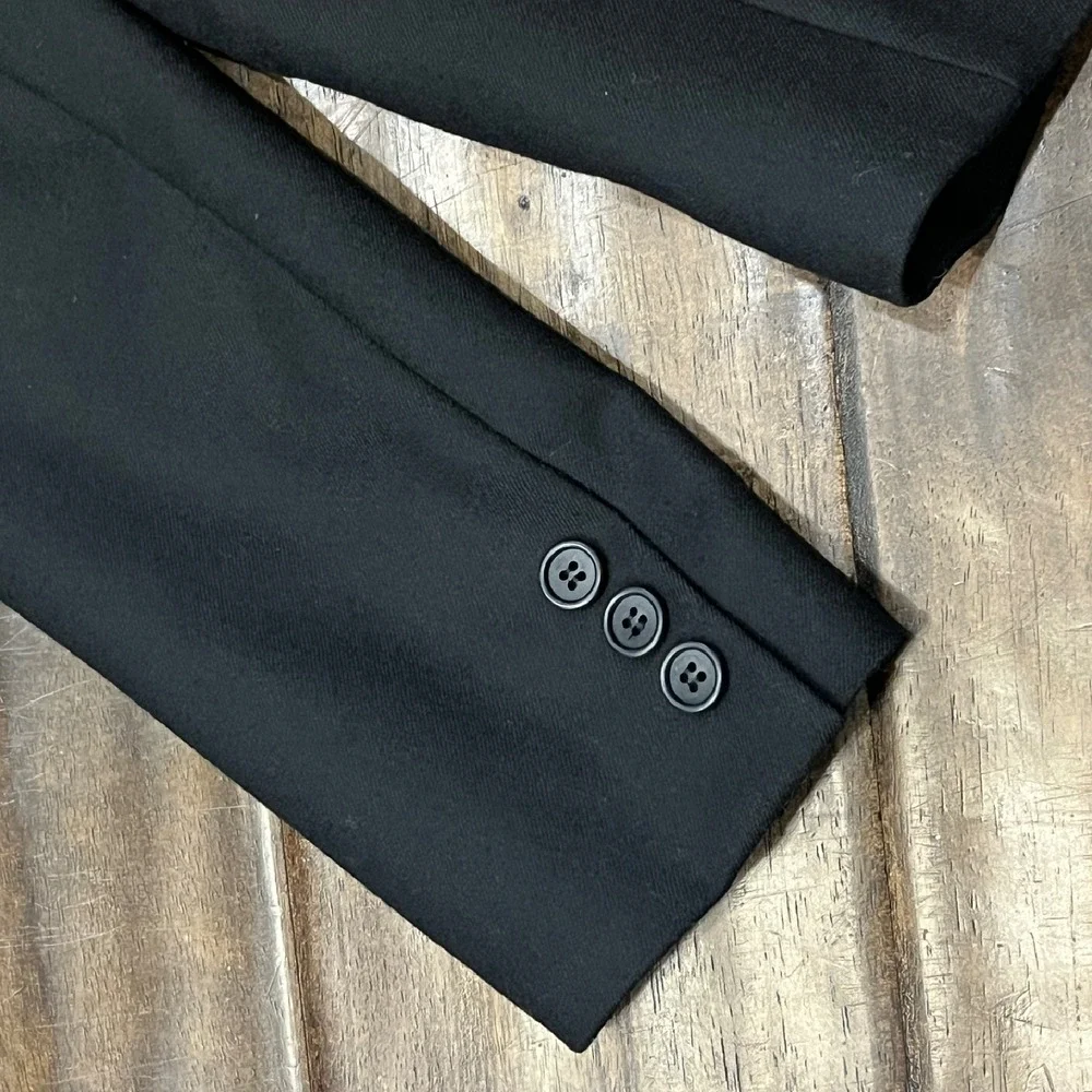 Traders Point Womens VINTAGE Wool Pencil Skirt Suit Set Blazer‎ Korea Black 5/6